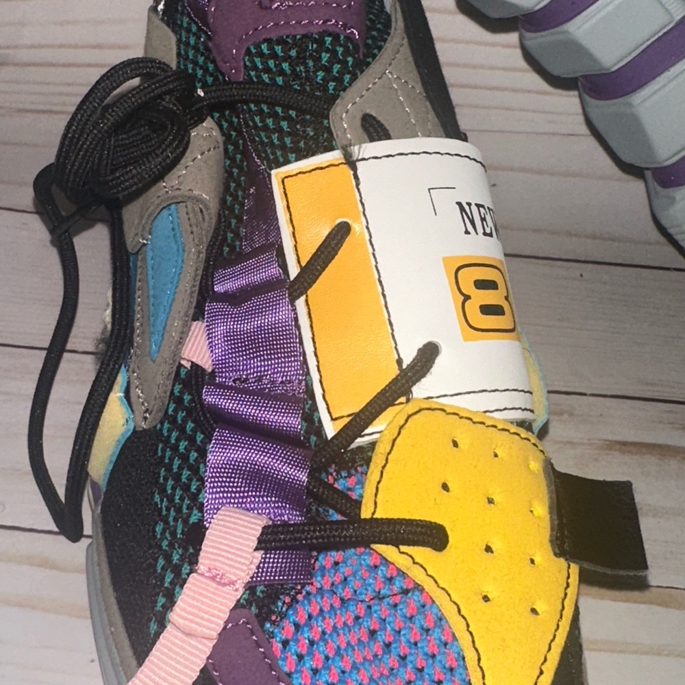 Colorful Multi-Panel Sneakers - Picture 9 of 11